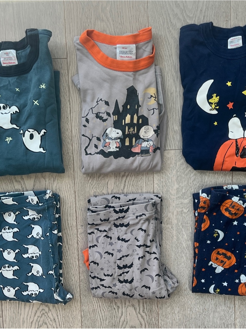 Hanna Andersson Kids Size 150 (12 years) Organic Cotton Long Johns Pajamas Sets